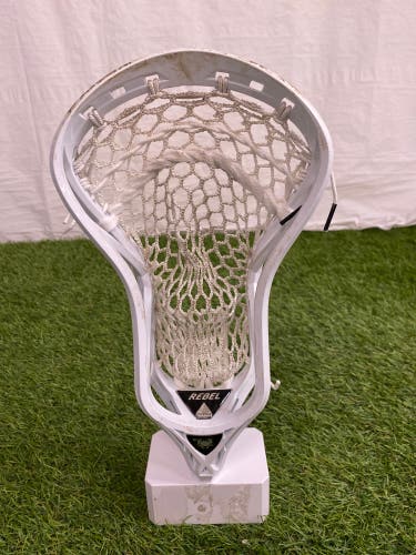 White ECD Lacrosse Rebel Strung Head (Used)