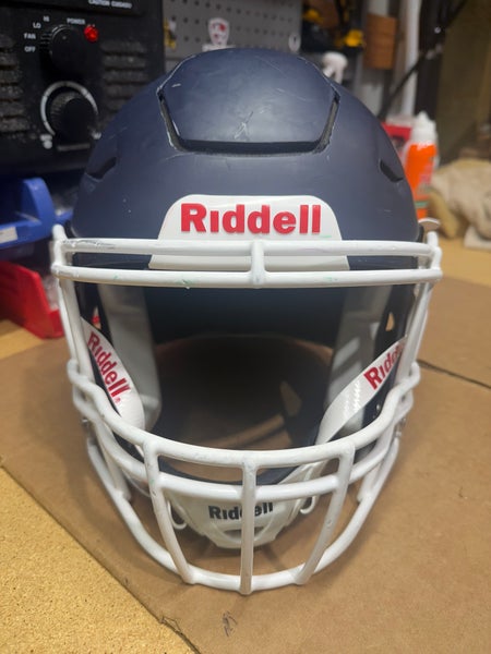 USED RIDDELL FLEX ADULT HELMET - MEDIUM - FLAT NAVY - REJECT