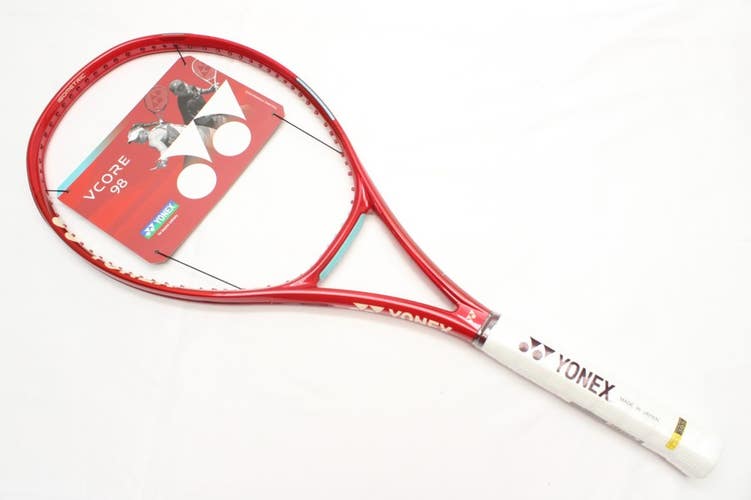 *NEW* 2026 YONEX VCORE 98 (305g) GEN 8 TENNIS RACQUET (4 3/8) RUBY RED