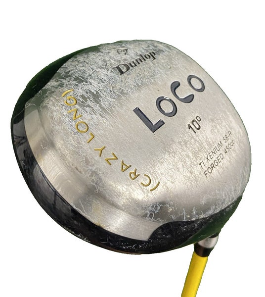 Dunlop Loco 10* Ti Driver RH Harrison Striper Regular Graphite 44.5" Nice Grip