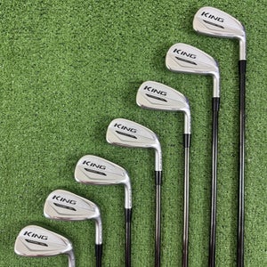 Cobra 2020 King Forged Tec Iron Set 4-PW KBS 130 Extra Stiff X Flex Right Handed