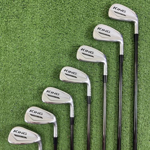 Cobra 2020 King Forged Tec Iron Set 4-PW KBS 130 Extra Stiff X Flex Right Handed