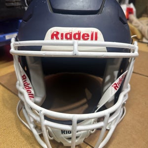 USED RIDDELL FLEX ADULT HELMET - MEDIUM - FLAT NAVY