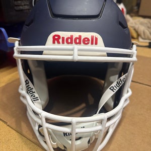 USED RIDDELL FLEX ADULT HELMET - MEDIUM - FLAT NAVY
