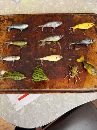 Top water pack bass fishing lures