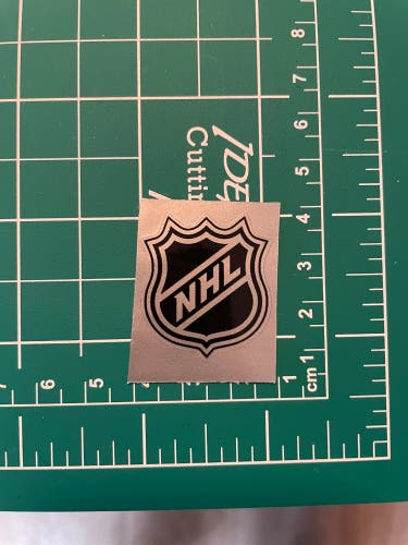 New 2026 Pro Stock Referee NHL Shield Hockey Helmet Sticker Decal Silver Authentic