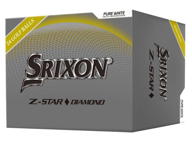New Srixon Z Star Diamond Double Dozen Golf Balls - 24 Pack - Pure White