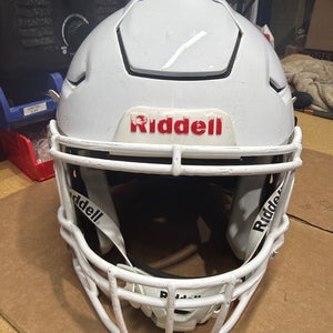 USED RIDDELL FLEX ADULT HELMET - XL - METALLIC WHIITE