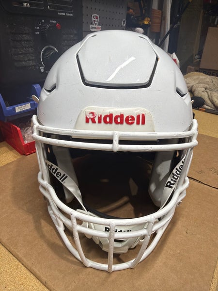 USED RIDDELL FLEX ADULT HELMET - XL - METALLIC WHIITE