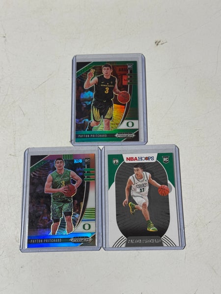 Payton Pritchard 3 card rookie lot + select base
