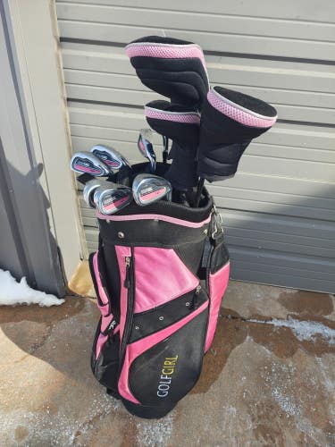 Golf Girl 12 Piece Complete Ladies Golf Set with Cart Bag and Headcovers