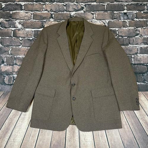 Vintage Levi's Menswear Action Suit Blazer 46R Brown Two Button STA-PREST