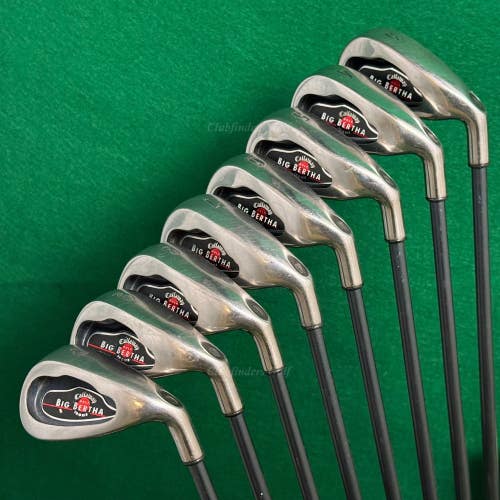 Callaway Big Bertha 2004 3-PW Iron Set BB JV 60-65i Series Graphite Stiff *Read*