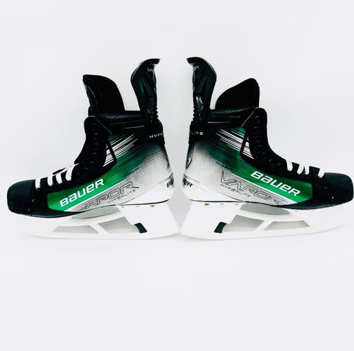 Nearly New Custom Seguin Green Bauer Vapor Hyperlite 2 Hockey Skates-11.5--296-Fly Ti-No Insoles
