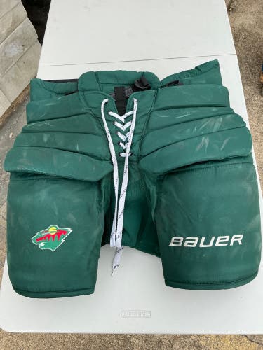 Samuel Hlavaj Wild Bauer Pro Spec Hockey Goalie Pants Pro Stock (Used) 84562