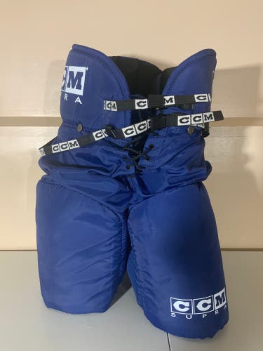 NEW CCM SUPRA HP420 SENIOR 34-36 INCH WAIST HOCKEY PANTS- BLUE