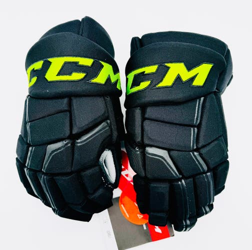 New Dallas Stars BLACKOUT CCM HGQL Hockey Gloves-14"-Grey Palms