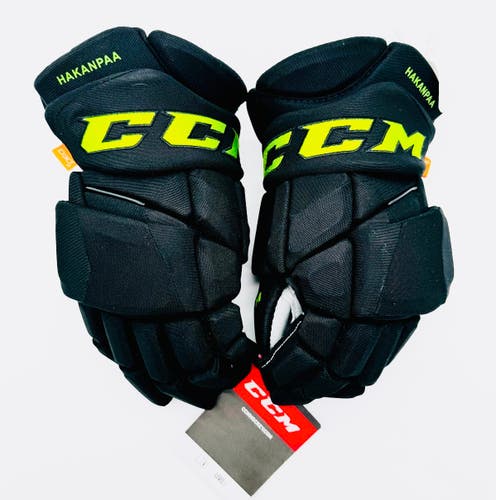 New Dallas Stars BLACKOUT CCM HGJS Hockey Gloves-15"-Grey Palms