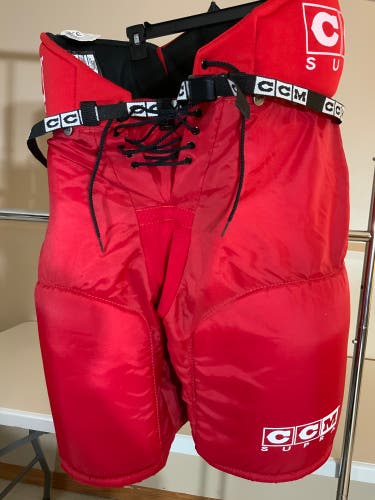 NEW Men's CCM SUPRA HP220 Senior Large Hockey Pants RED COLOR