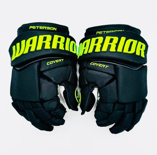 New Dallas Stars BLACKOUT Warrior Covert QRE Pro Hockey Gloves-14"-Gray Digital Palms-Custom Cuff