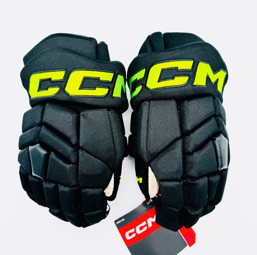 New Dallas Stars BLACKOUT CCM HGTK Hockey Gloves-14"-Grey Palms