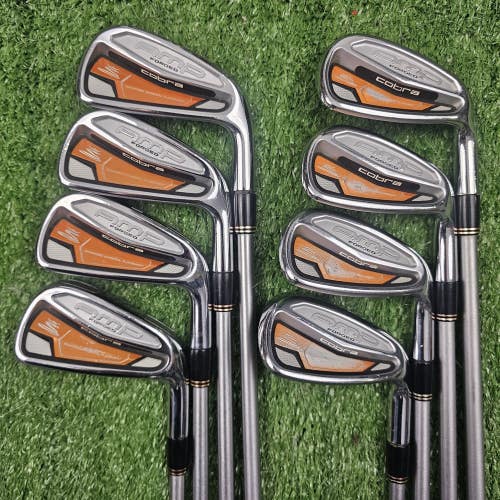 Cobra AMP Forged Iron Set 4-PW GW KBS Tour C Taper 130g X Extra Stiff RH +0.75"
