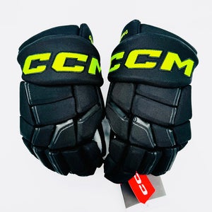 New Dallas Stars BLACKOUT CCM HGQL Hockey Gloves-14"-Grey Palms