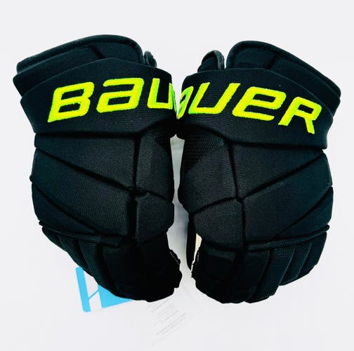 New Dallas Stars BLACKOUT Bauer Vapor Hyperlite Pro Hockey Gloves-14"-Single Layer Palm