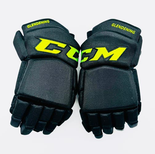 New Dallas Stars BLACKOUT CCM HGTK Hockey Gloves-14"-Grey Palms