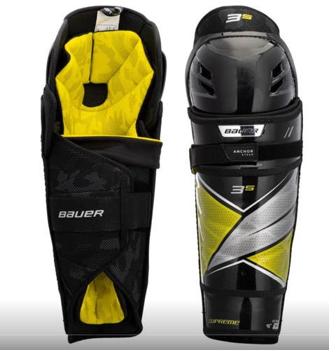 Senior Bauer Supreme 3S 16" Shin Pads (New)