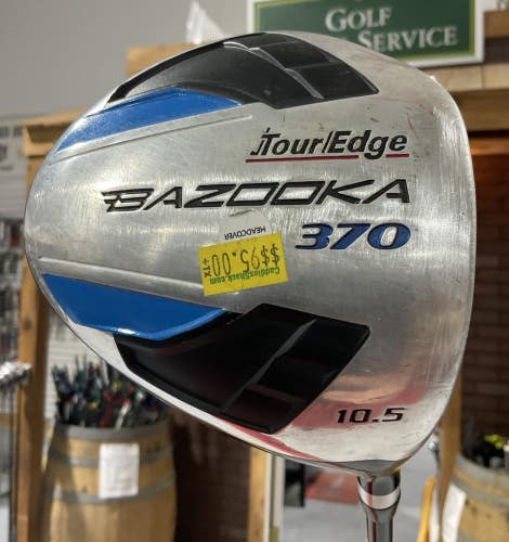 Tour Edge BAZOOKA 370 10.5 Driver 45" Uniflex Flex Graphite Shaft RH USED