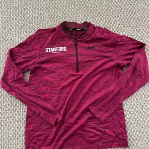 Stanford Lacrosse Red Heathered Women's Medium Nike Sweatshirt (New)