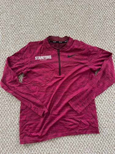 Stanford Lacrosse Red Heathered Women's Medium Nike Sweatshirt (New)