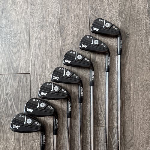 Men's PXG 0311 P Gen4 Xtreme Dark Right Handed Iron Set Stiff Flex Steel Shaft (Used)