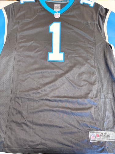 Black Carolina Panthers Cam Newton XXL Nike football Jersey (Used)