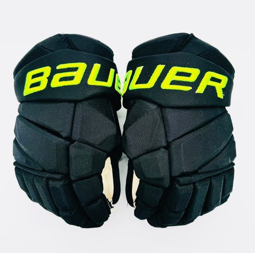 New Dallas Stars BLACKOUT Bauer Vapor Hyperlite Pro Hockey Gloves-14"-Short Cuff