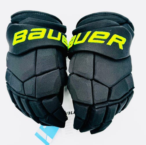 New Dallas Stars BLACKOUT Bauer Supreme UltraSonic Pro Hockey Gloves-15"-Single Layer Palm