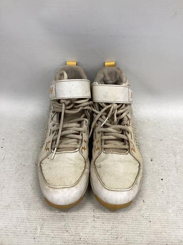 Used Under Armour BRYCE HARPER BB/SB Cleats White Senior 6.5 11851-S000042388