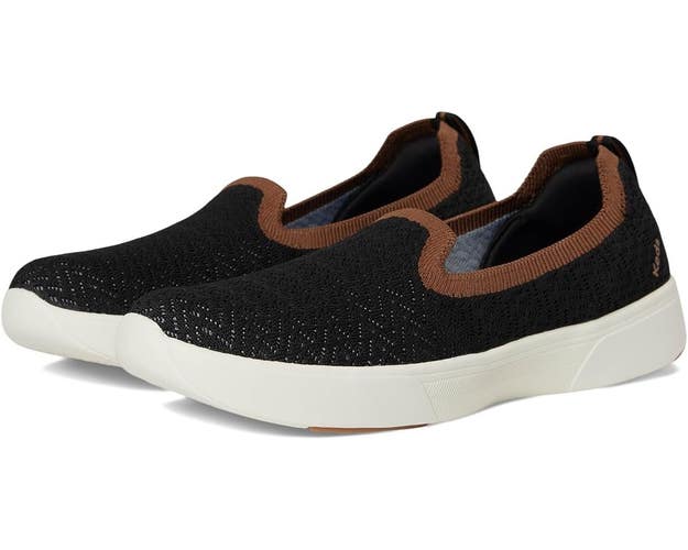 Keds BlissWalk Sneakers Women's US 8.5 Black Brown Lifestyle Shoes HAWK1853