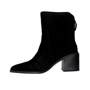 Vince Camuto Kortimy Boot Women's 7.5 Black Suede Block Heel Bootie HAWK1989