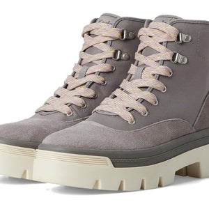 Keds Soho Boots Women's 10 Gray Suede Round Toe Lug Sole Ankle Platform HAWK1964