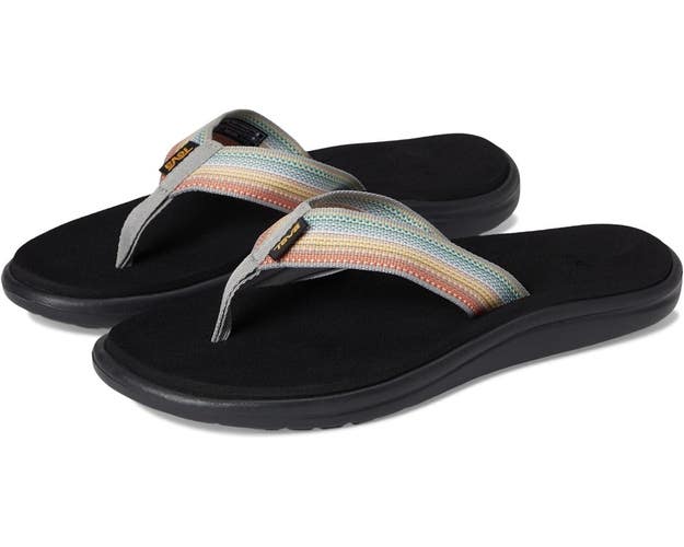 Teva Voya Flip Flop Sandals Women's US 8 Antiguous Gray Slip-On Slide HAWK2090