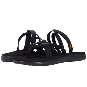 Teva Voya Zillesa 1117032-001 Sandals Women's US 7 Black Slip-On Slide HAWK2144