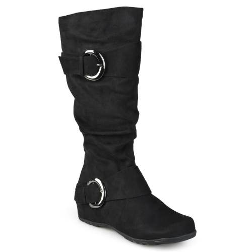 Journee Collection Jester Boots Women's US 7.5 Black Extra Wide Calf HAWK2010