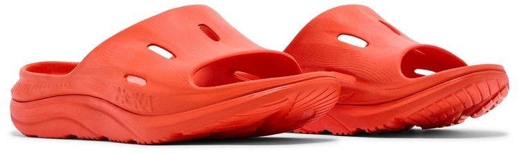 Hoka One One Recovery Slide 3 1135061-VOVO Mens US 11 Orange Sandals HAWK2135