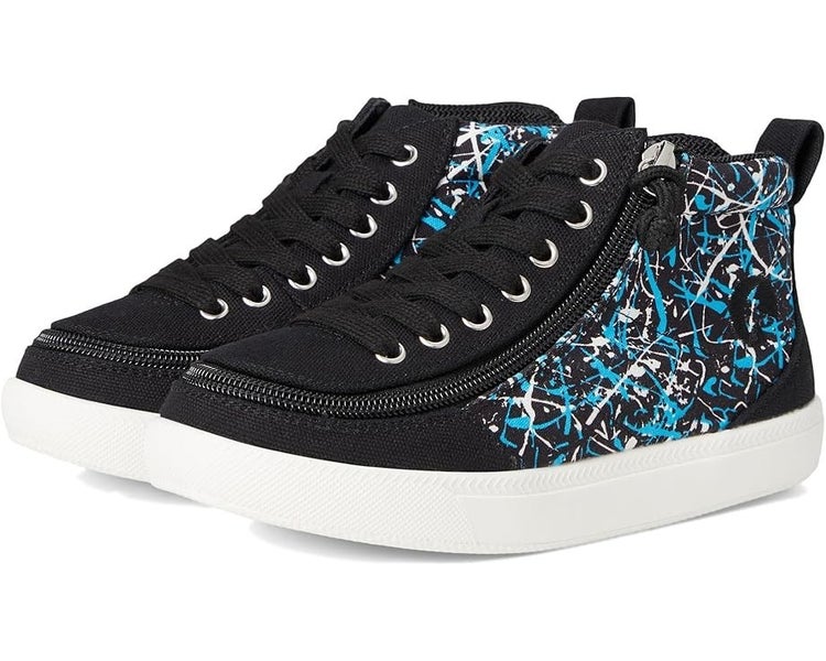 BILLY Footwear Classic DR II High Little Kid's 2C Black Graffiti Shoes HAWK1787