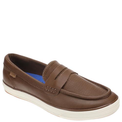 Keds Center III Penny Loafers Women's US 7 Cognac Leather Slip On Shoes HAWK1965