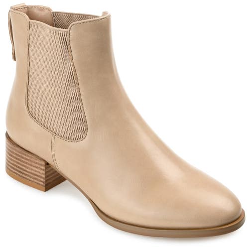 Journee Collection Chayse Boots Women 7.5 Beige Tru Comfort Foam Bootie HAWK2009