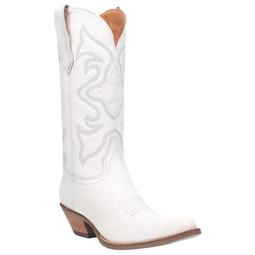 Dingo Out West DI920-100 Women's 6 White Leather Snip Toe Western Boots HAWK1958