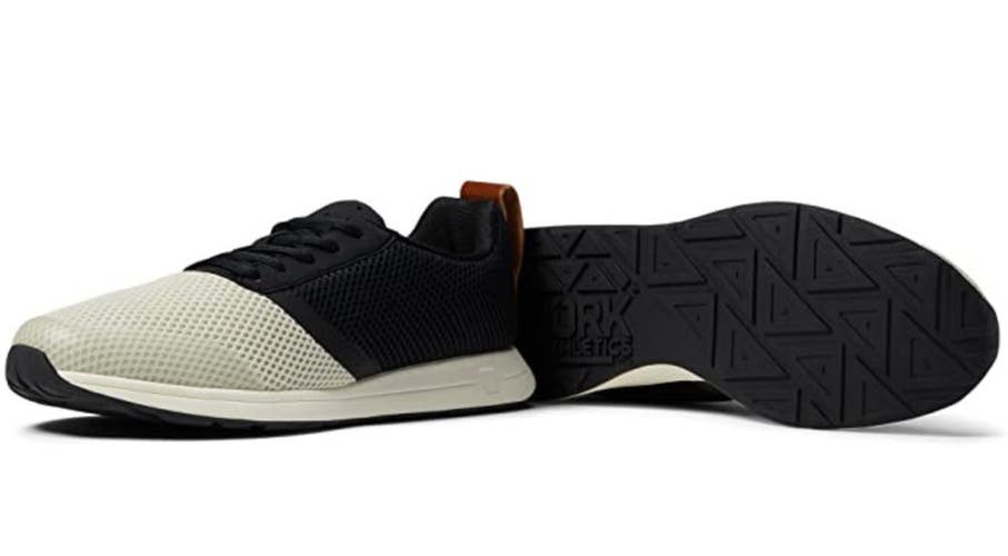 York Athletics Mfg. The Henry Sneaker Mens 12 Ivory Black Running Shoes HAWK2026